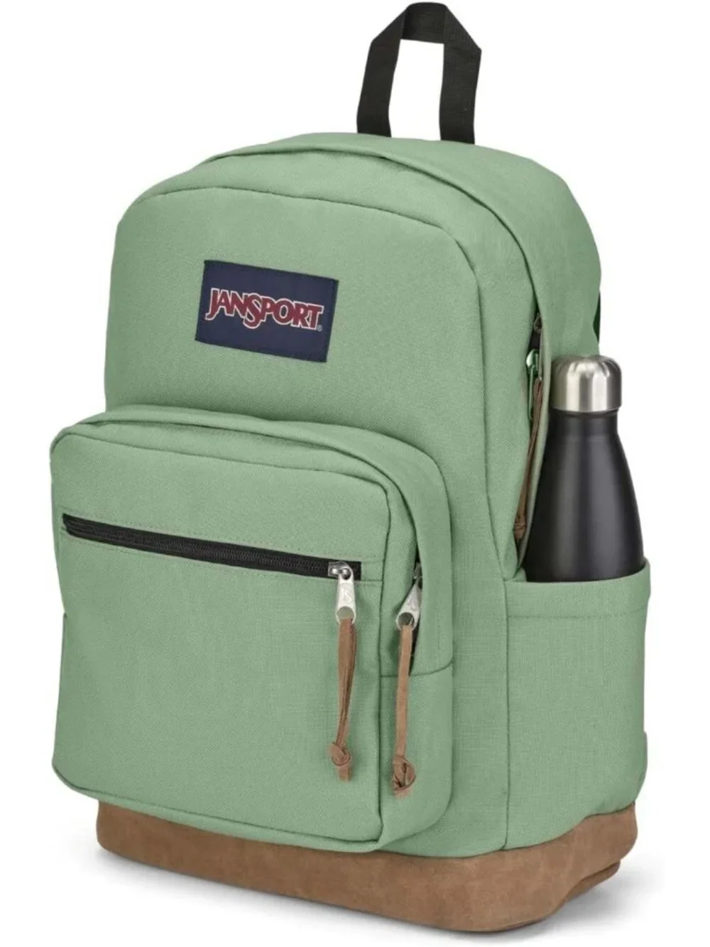 Durable Daypack Backpack with Padded Laptop Sleeve & Water Bottle Pocket - Loden